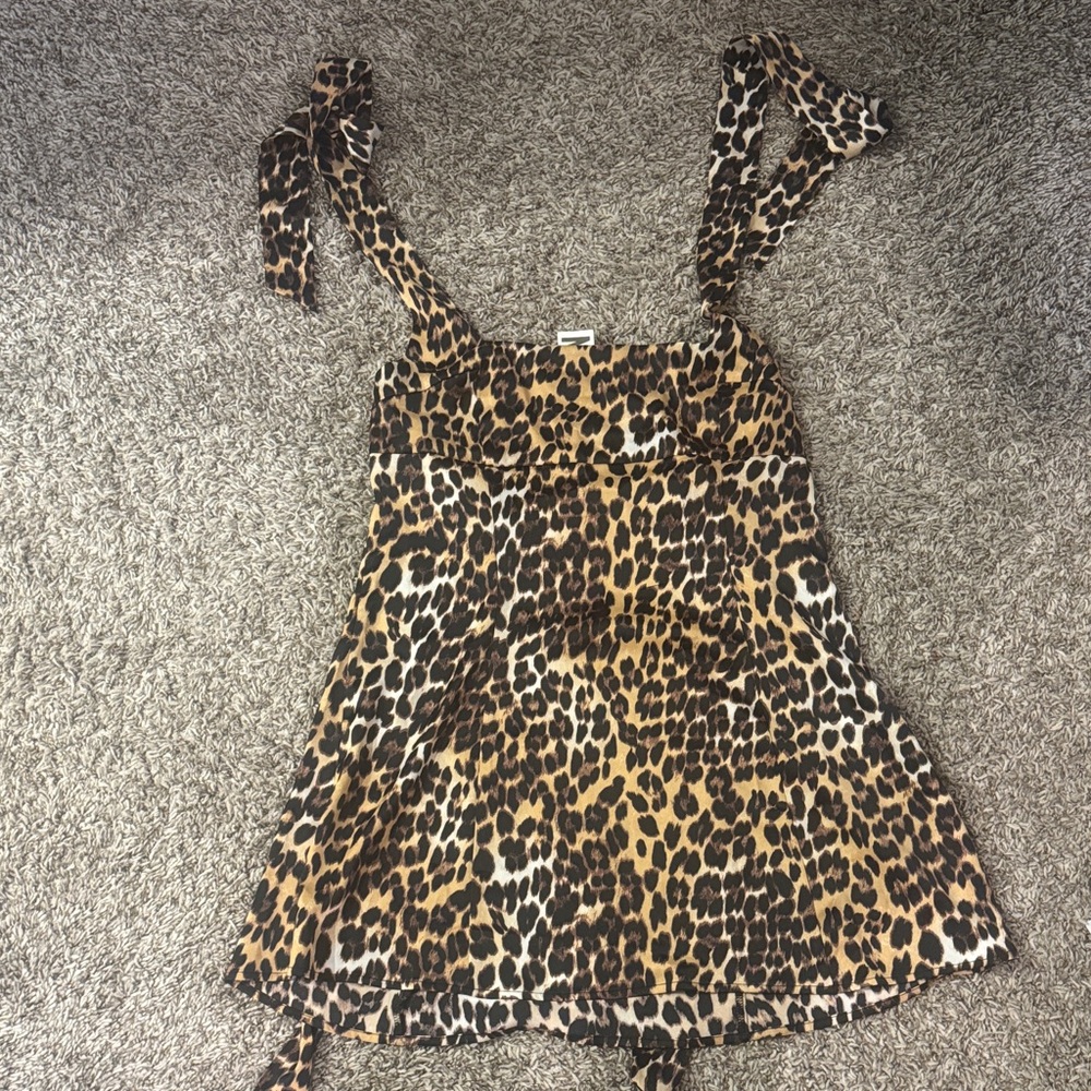 Leopard Print Sleeveless Dress